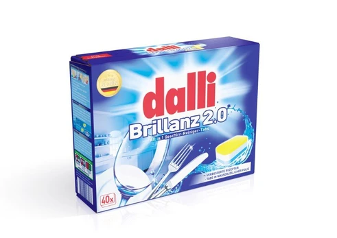 Indaplovių tabletės DALLI Brillanz, 40 vnt.
