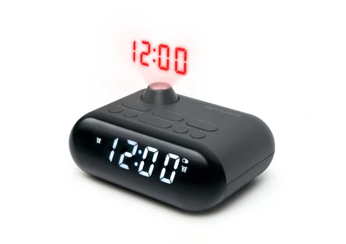 Muse M-179 P Clock Radio With Projection, Black | Muse
