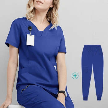 Medicininė apranga moterims, mėlyna