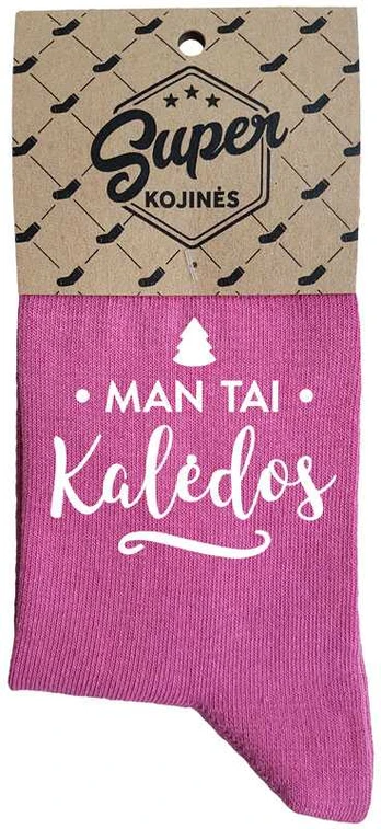Moteriškos kojinės "Man tai Kalėdos"