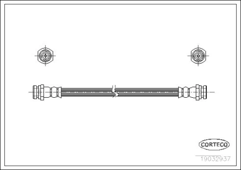 Stabdžių žarnelė CORTECO 19032937