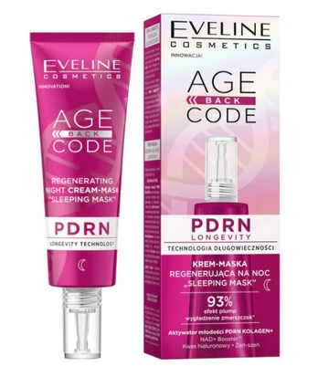 Eveline Cosmetics AGE Back CODE naktinis veido kremas-kaukė, 40ml