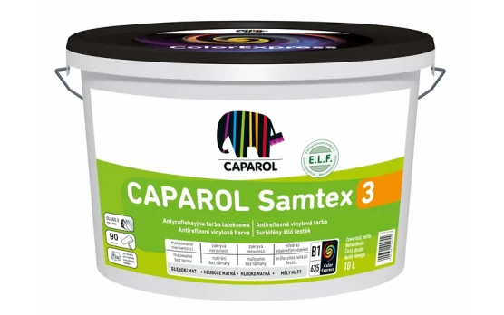 Lubų dažai CAPAROL SAMTEX 3 ELF, B1, NE 5 l