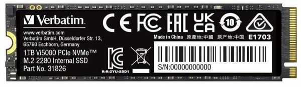 Kietasis diskas (SSD) Verbatim Vi5000, M.2, 512 GB