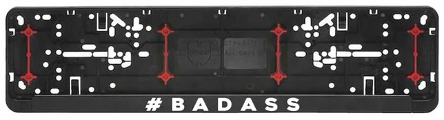 Automobilio numerių rėmelis "Bad Ass"