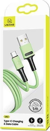 USB Usams USB-A – USB-C laidas, 1 m žalias (69875-uu)
