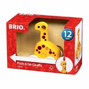Interaktyvus žaislas Brio Push & Go Giraffe kaina