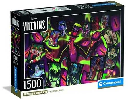 Clementoni CLE puzzle 1500 Compact Disney Vilains 31744