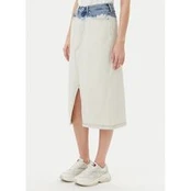 Karl Lagerfeld Jeans Džinsinis sijonas A2W12014 Écru Regular Fit