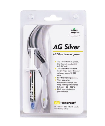 Ag Termopasty Termopasta AG Silver 3g 3.8W/mK