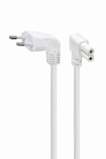 GEMBIRD Power cord C7 with angled conntr | PC-184L-VDE-2.5M-W