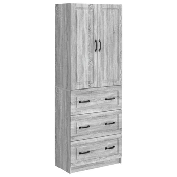 Spintelė 2 pcs Pilka Sonoma 66 x 34,5 x 87 cm Apdirbta mediena