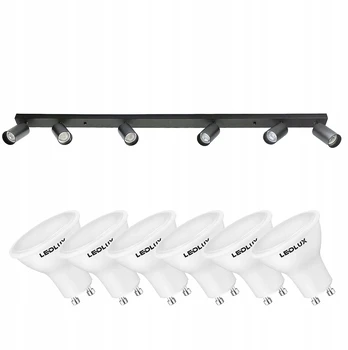 Led lubinis šviestuvas su 6 Gu10 Led lemputėmis, 5,5w