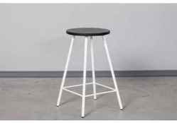 LOFT Juodas-Baltas pusbario (60cm) taburetė