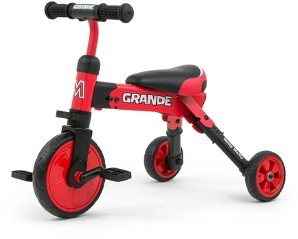 Triratukas Milly Mally GRANDE 2in1, Raudonas