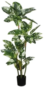 Dirbtinis augalas vazone, monstera Splendid Variegated, žalia, 1300 mm kaina