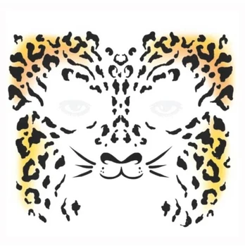 Partychimp Leopardo veido tatuiruotė