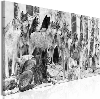 Artgeist Paveikslas - Wolf Pack (1 Part) Narrow