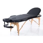 Sulankstomas masažo stalas Classic Oval 3 (Black) kaina