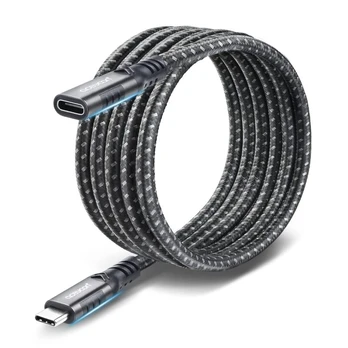 240 W USB C prailginimo laidas, 2 m, 20 Gbps QC 3.0