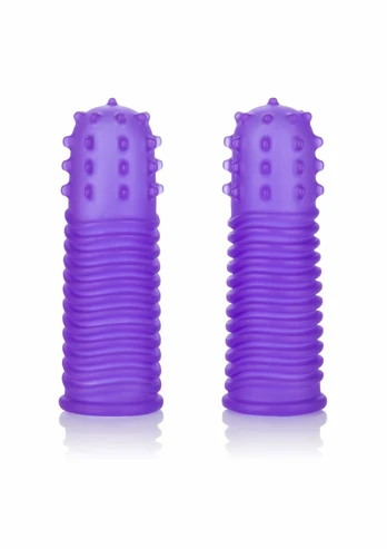 CalExotics Intimate Play Finger Tingler Set Flexible Silicone 2pcs