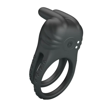 PRETTY LOVE - SINI RECHARGEABLE VIBRATING COCK RING 10 FUNCTIONS BLACK
