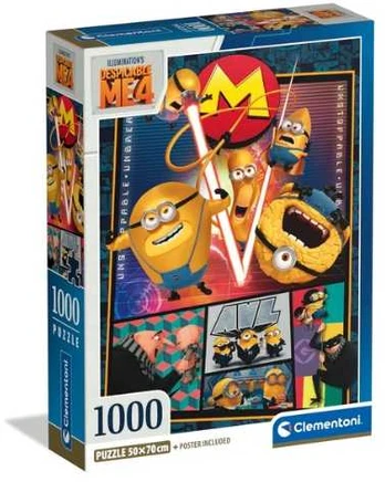 Clementoni CLE puzzle 1000 Compact Despicacable Me4 39798