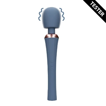 Loveline Blue Nova Wand Massager - Ergonomic Handle, Tester, Blue