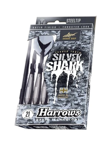 Strėlyčių komplektas Harrows Silver Shark