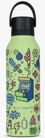 Buteliukas termiczna Runbott Mii 600 ml - retro gamer sharp žalia