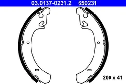ATE 03.0137-0231.2 Brake shoe set