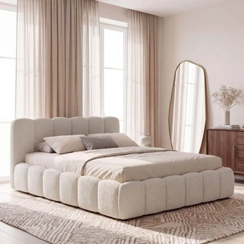 Lova TRIUMPH mini LINE|140x200|Smėlio #33|Boucle