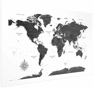 Artgeist Plakatas - Monochromatic Map