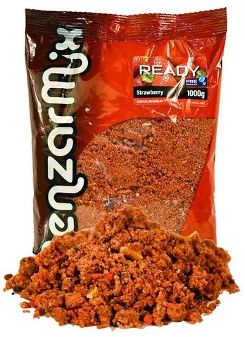 Jaukas Benzar Mix Ready Carp Groundbait 1kg - Strawberry