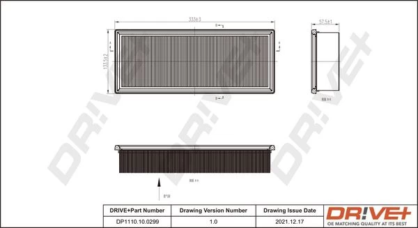 Oro filtras Dr!ve+ DP1110.10.0299