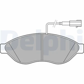 DELPHI LP2498 Brake pad set