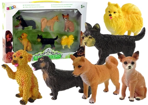 Figūrėlių rinkinys Lean Toys Retrievers, 6 vnt.