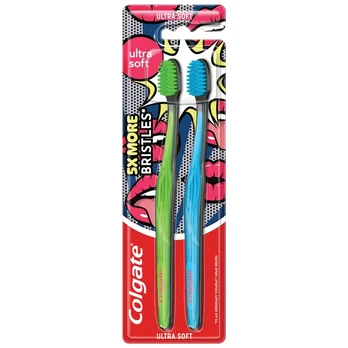Dantų šepetėlis COLGATE ULTRA SOFT, 2 vnt.