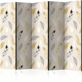 Artgeist Pertvara - Golden Feathers II [Room Dividers]