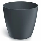 Plastikinis vazonas MATE, antracito sp., 24 x 22 cm