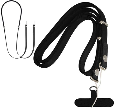 Crossbody Strap lanyard - juodas