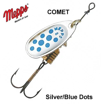 Blizgė Mepps Comet Silver Blue Dots 4.5 g