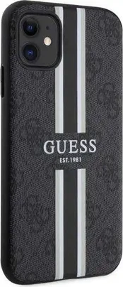 "4G Printed Stripes MagSafe iPhone 11/Xr" Black