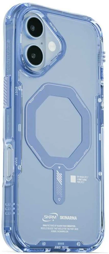 Saido Skinarma iPhone 17 magnetinis įkrovimo dėklas, mėlynas