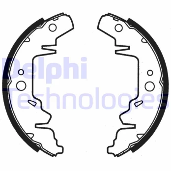 DELPHI LS1814 Brake shoe set