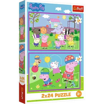 TREFL PEPPA PIG Dėlionių rinkinys „Pepė“, 2 x 24 det.