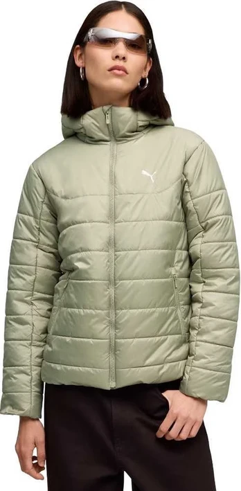 Puma Striukė Moterims Ess Hooded Padded Žalias 685231 82