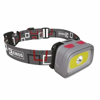 EMOS Žibintuvėlis ant galvos COB + CREE LED 3xAAA P3531