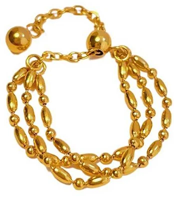 Troli Adjustable auksinis-plated steel chain ring