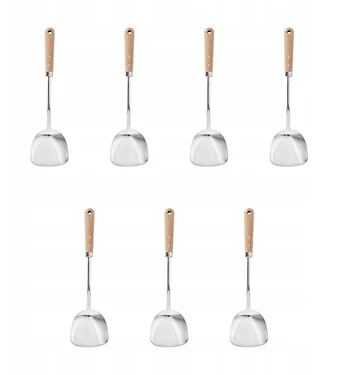 Ikea Vardagen lopetėlė wokui, nerūdijantis plienas/bukas, 36 cm